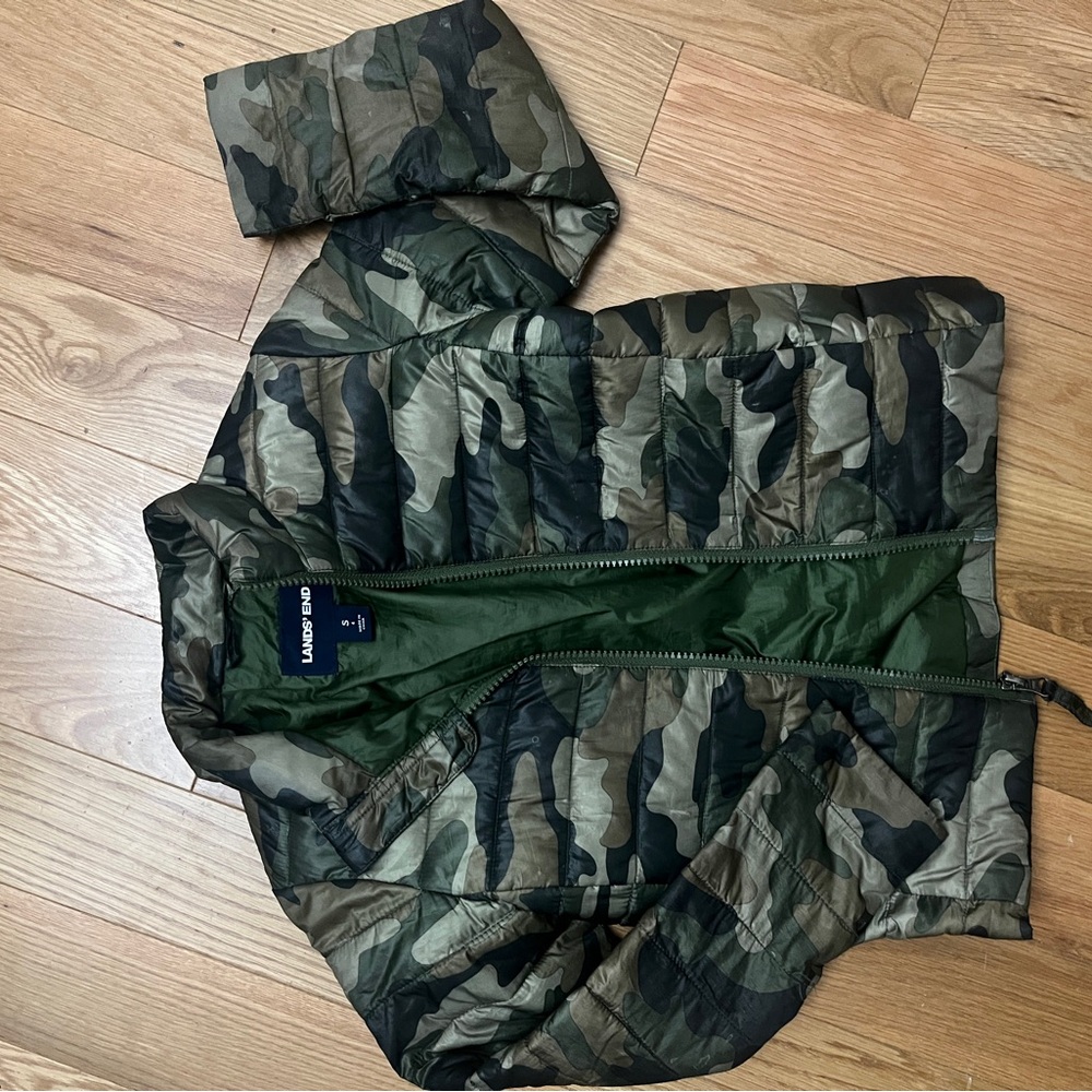 Lands' End kids Camouflage Jacket